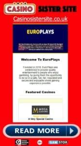 Europlays casino aplicação