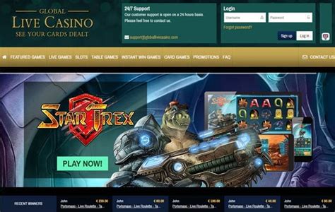 Global live casino bonus