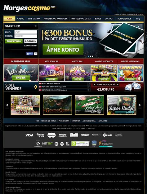 Norges casino login